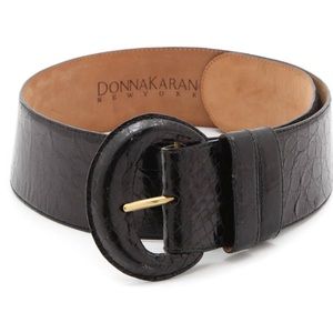 Donna Karan Calman Crocodile Belt